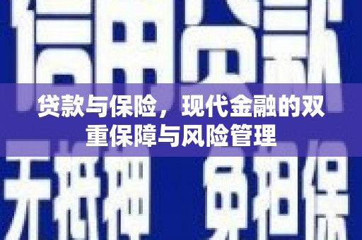 石楼贷款与保险，现代金融的双重保障与风险管理