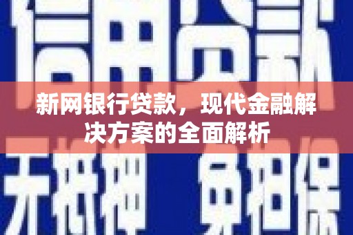 石楼新网银行贷款，现代金融解决方案的全面解析