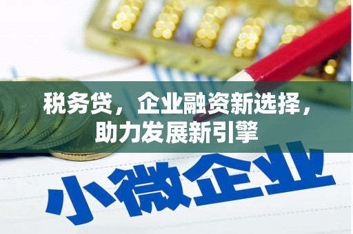 石楼税务贷，企业融资新选择，助力发展新引擎